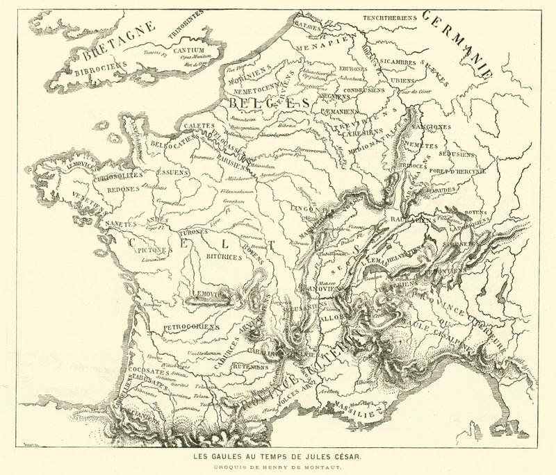 Terre dei Galli al tempo di Giulio Cesare da Henri de (after) Montaut