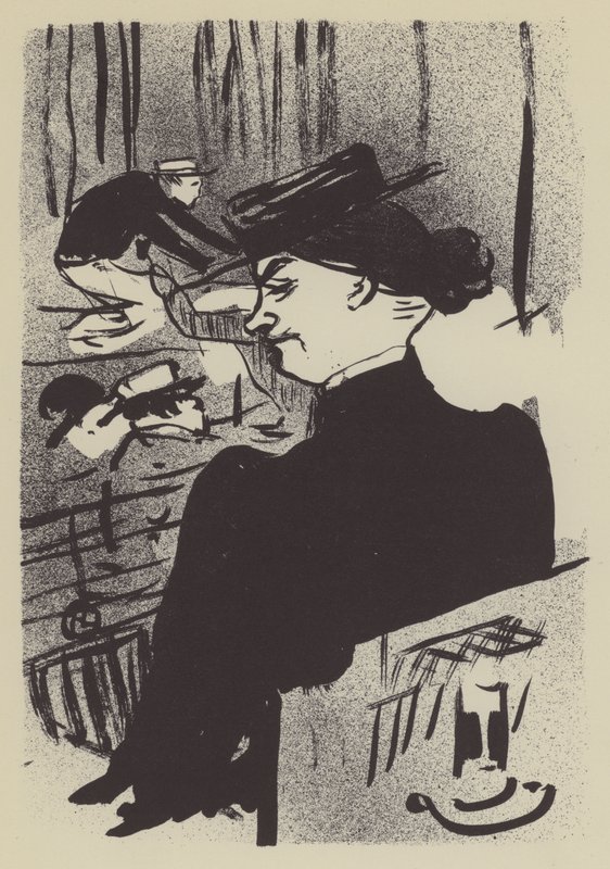 Una spettatrice da Henri de Toulouse Lautrec
