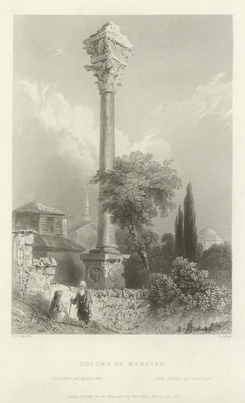 Colonna di Marciano, Costantinopoli, 1839 da Henry Adlard