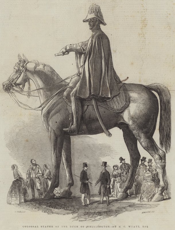 Statua colossale del Duca di Wellington, di M C Wyatt, Esquire da Henry Anelay