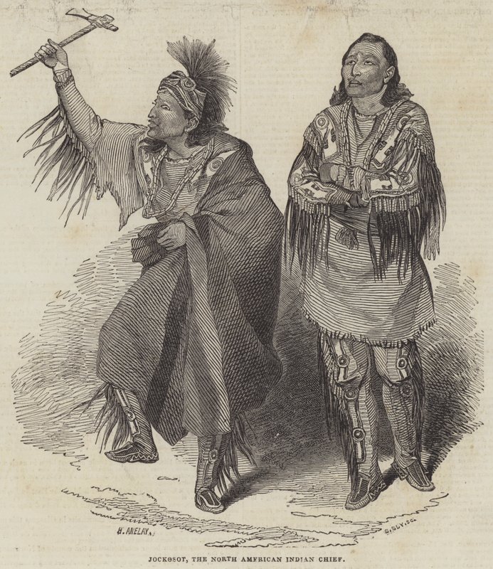 Jockosot, il capo indiano nordamericano da Henry Anelay