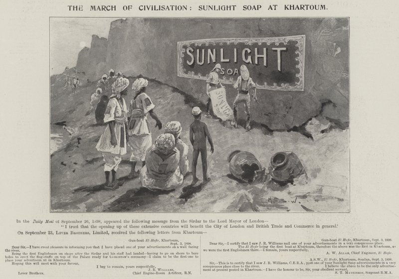 Pubblicità, Sunlight Soap da Henry Charles Seppings Wright