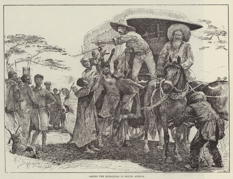 Tra i Koranna in Sudafrica da Henry Charles Seppings Wright