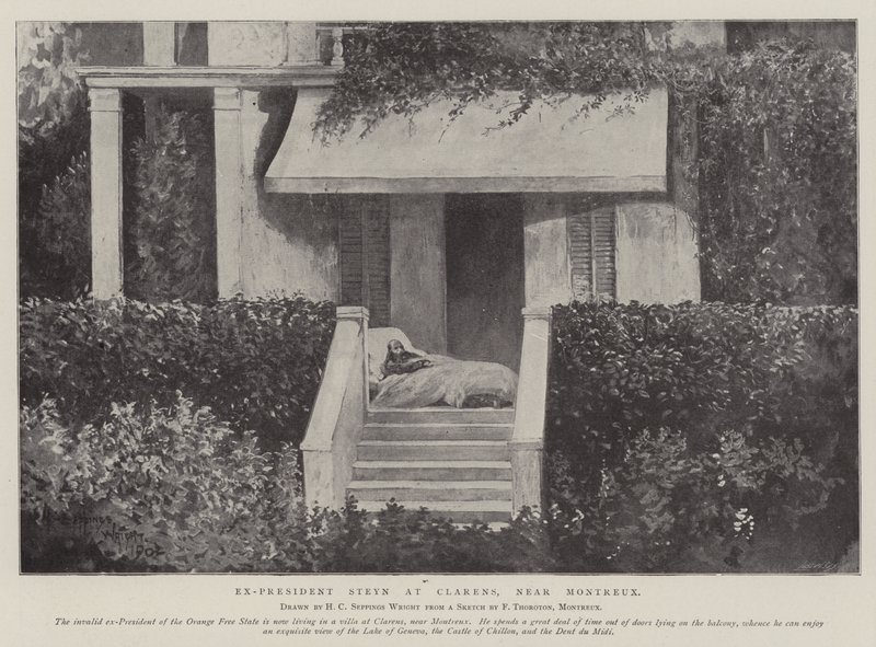 Ex Presidente Steyn a Clarens, vicino a Montreux da Henry Charles Seppings Wright
