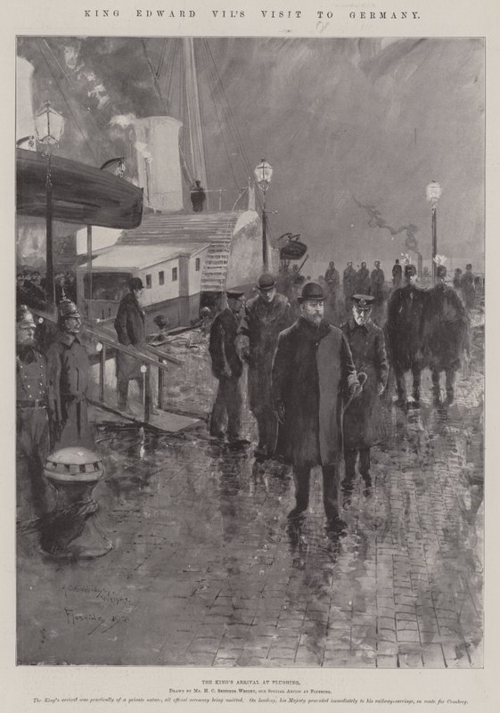 La visita di Re Edoardo VII in Germania da Henry Charles Seppings Wright