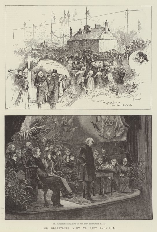 La visita di Mr Gladstone a Port Sunlight da Henry Charles Seppings Wright