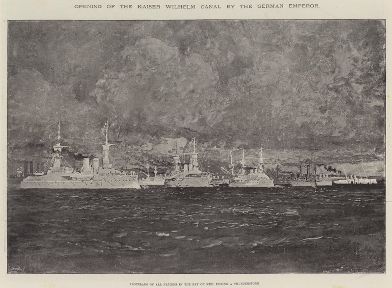 Apertura del Canale Kaiser Wilhelm da parte dell