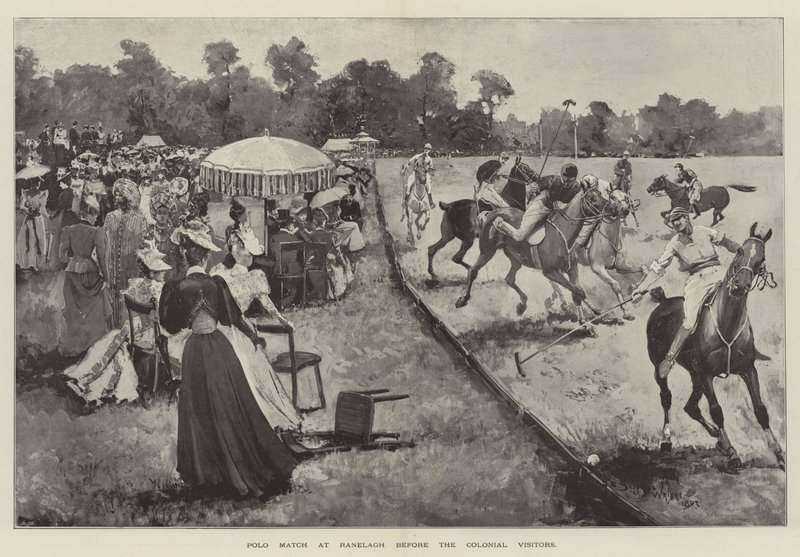 Partita di Polo a Ranelagh prima dei Visitatori Coloniali da Henry Charles Seppings Wright