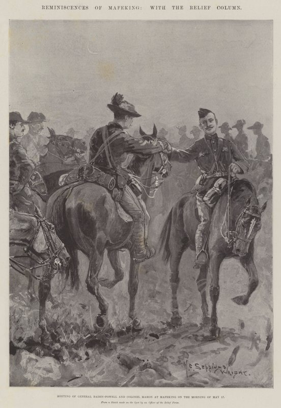 Ricordi di Mafeking, con la colonna di soccorso da Henry Charles Seppings Wright
