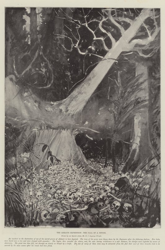 La spedizione Ashanti, la caduta di un feticcio da Henry Charles Seppings Wright