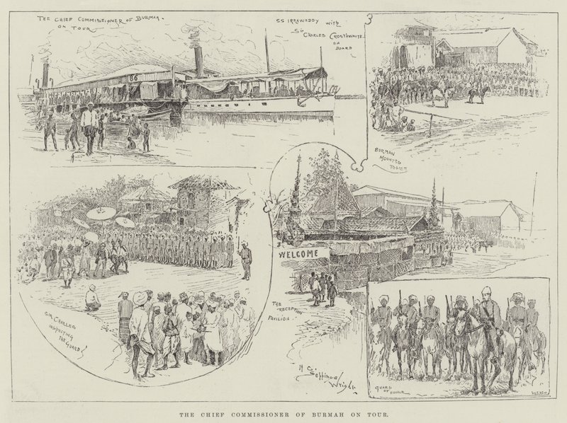 Il capo commissario della Birmania in tour da Henry Charles Seppings Wright