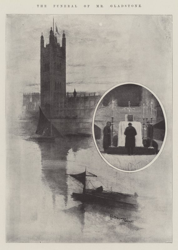 Il funerale di Mr Gladstone da Henry Charles Seppings Wright