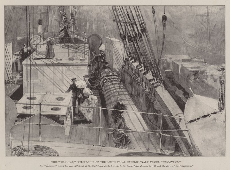 Il Mattino, Nave di soccorso della Spedizione Polare Meridionale Discovery da Henry Charles Seppings Wright