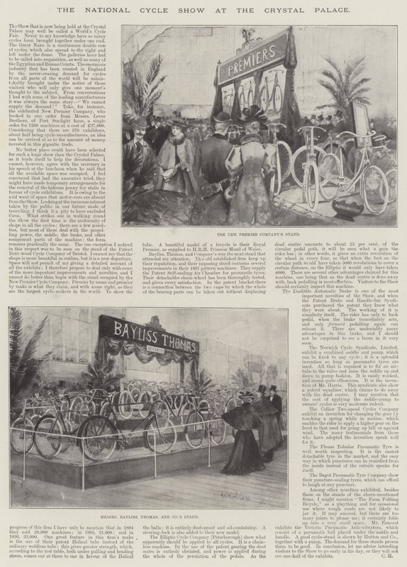 La mostra nazionale del ciclo al Crystal Palace da Henry Charles Seppings Wright