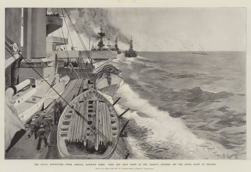 Le manovre navali con la flotta dell