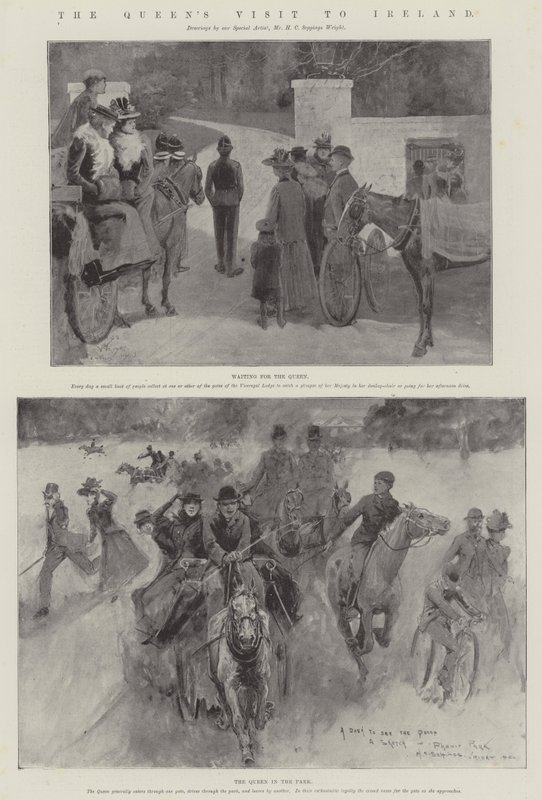 La visita della regina in Irlanda da Henry Charles Seppings Wright