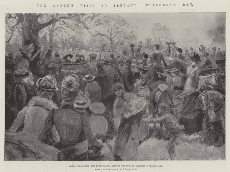 La visita della Regina in Irlanda, Giorno dei Bambini da Henry Charles Seppings Wright