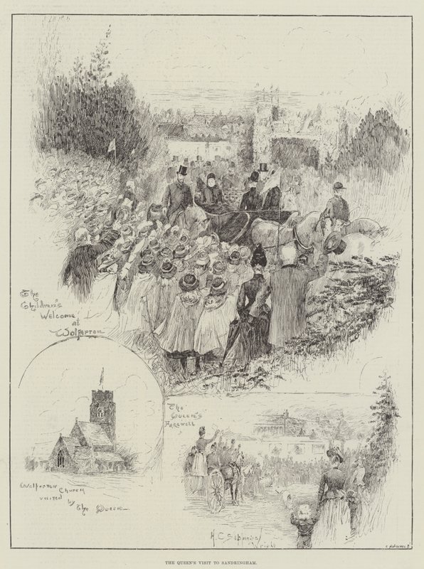 La visita della regina a Sandringham da Henry Charles Seppings Wright