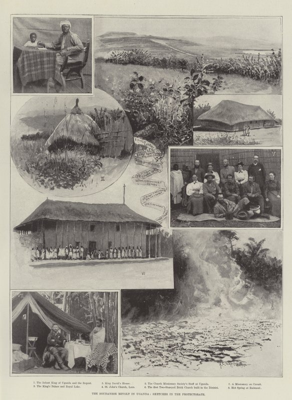 La rivolta sudanese in Uganda, schizzi nel Protettorato da Henry Charles Seppings Wright