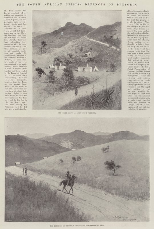 La crisi sudafricana, difese di Pretoria da Henry Charles Seppings Wright