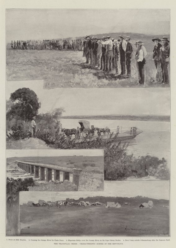 La crisi del Transvaal, scene caratteristiche nelle Repubbliche da Henry Charles Seppings Wright