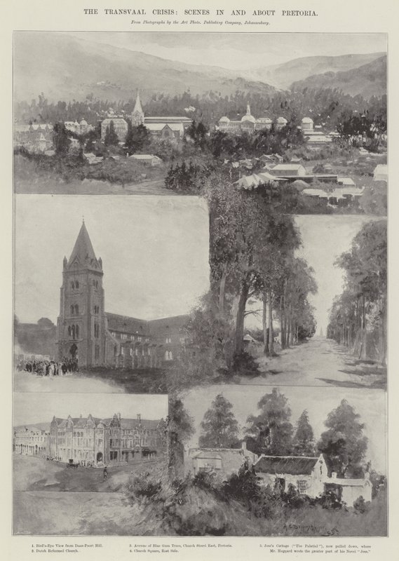 La crisi del Transvaal, scene dentro e intorno a Pretoria da Henry Charles Seppings Wright