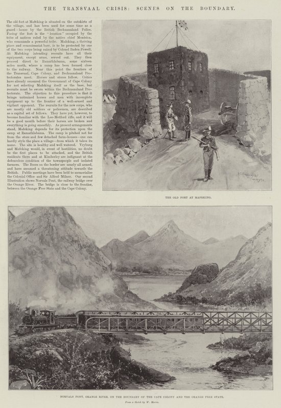 La crisi del Transvaal, scene al confine da Henry Charles Seppings Wright
