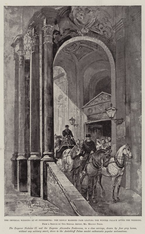Il matrimonio di Nicola II, Zar di Russia da Henry Charles Seppings Wright