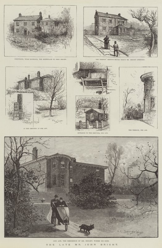 Il defunto signor John Bright da Henry Charles Seppings Wright