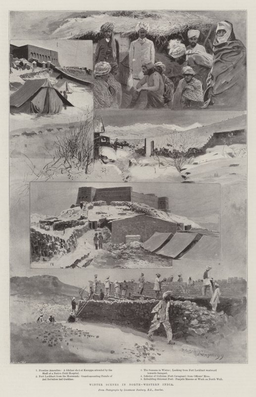 Scene invernali nel nord-ovest dell
