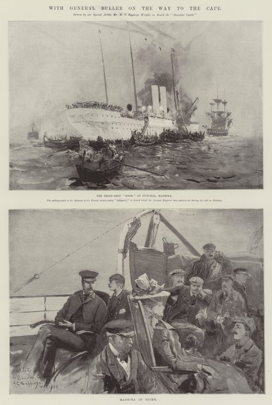 Con il generale Buller sulla strada per il Capo da Henry Charles Seppings Wright