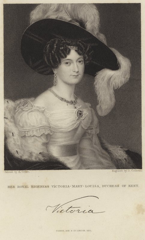 Ritratto della Principessa Vittoria di Sassonia-Coburgo-Saalfeld da Henry Collen