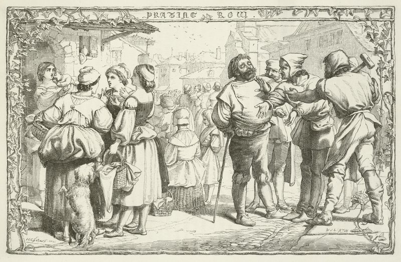 Illustrazione per Il progresso del pellegrino di John Bunyan da Henry Courtney Selous
