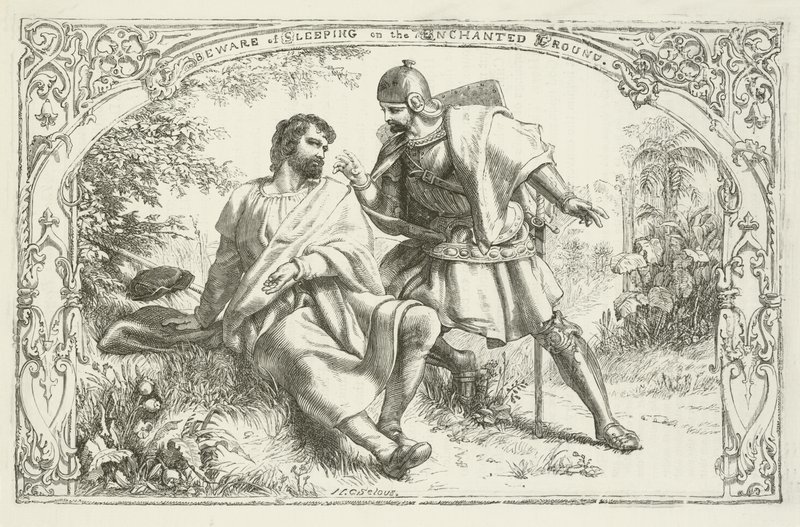 Illustrazione per Il progresso del pellegrino di John Bunyan da Henry Courtney Selous