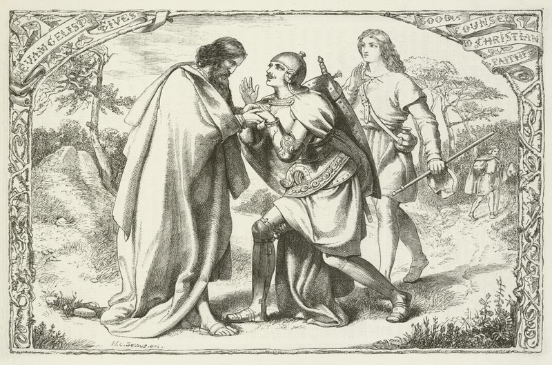 Illustrazione per Il progresso del pellegrino di John Bunyan da Henry Courtney Selous
