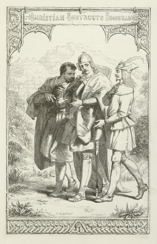 Illustrazione per Il progresso del pellegrino di John Bunyan da Henry Courtney Selous