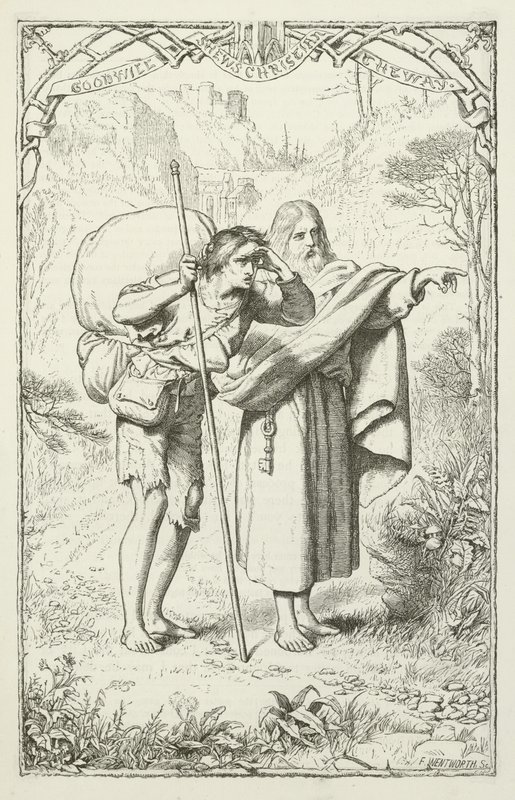 Illustrazione per Il progresso del pellegrino di John Bunyan da Henry Courtney Selous