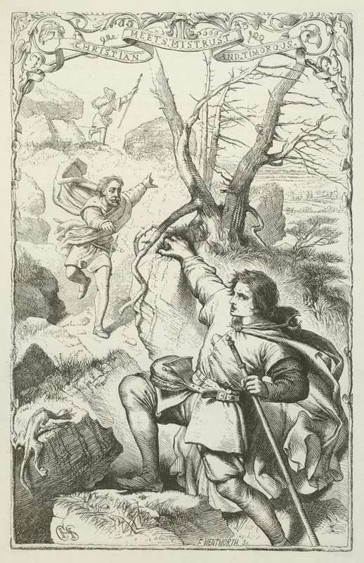 Illustrazione per Il Viaggio del Pellegrino di John Bunyan da Henry Courtney Selous
