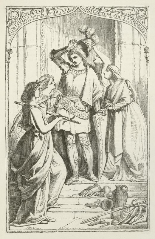 Illustrazione per Il pellegrinaggio del cristiano di John Bunyan da Henry Courtney Selous