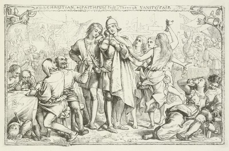 Illustrazione per Il progresso del pellegrino di John Bunyan da Henry Courtney Selous