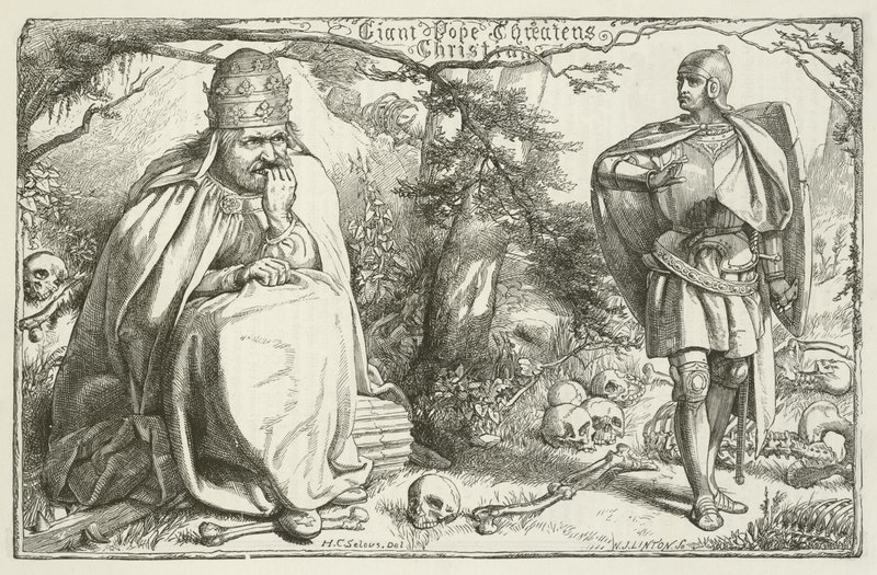 Illustrazione per Il progresso del pellegrino di John Bunyan da Henry Courtney Selous