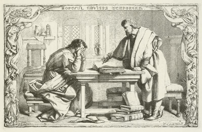 Illustrazione per Il pellegrinaggio del cristiano di John Bunyan da Henry Courtney Selous