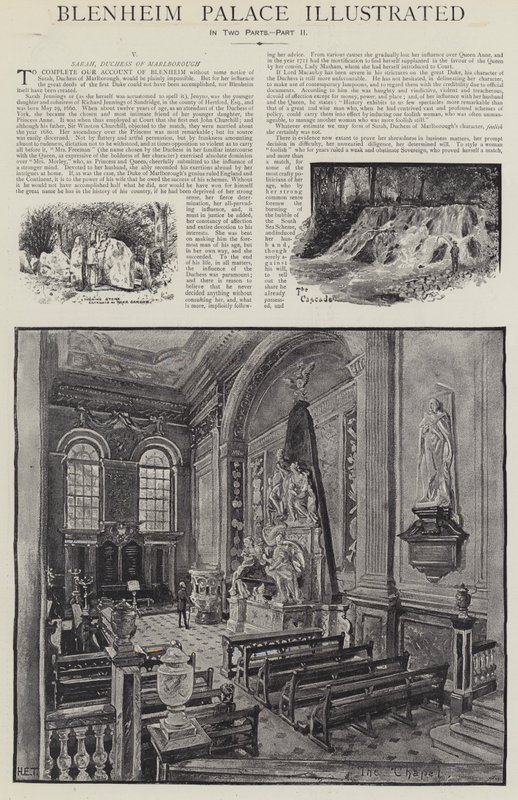 Palazzo di Blenheim Illustrato da Henry Edward Tidmarsh