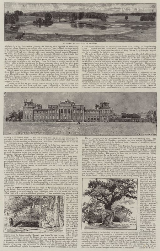 Palazzo di Blenheim illustrato da Henry Edward Tidmarsh