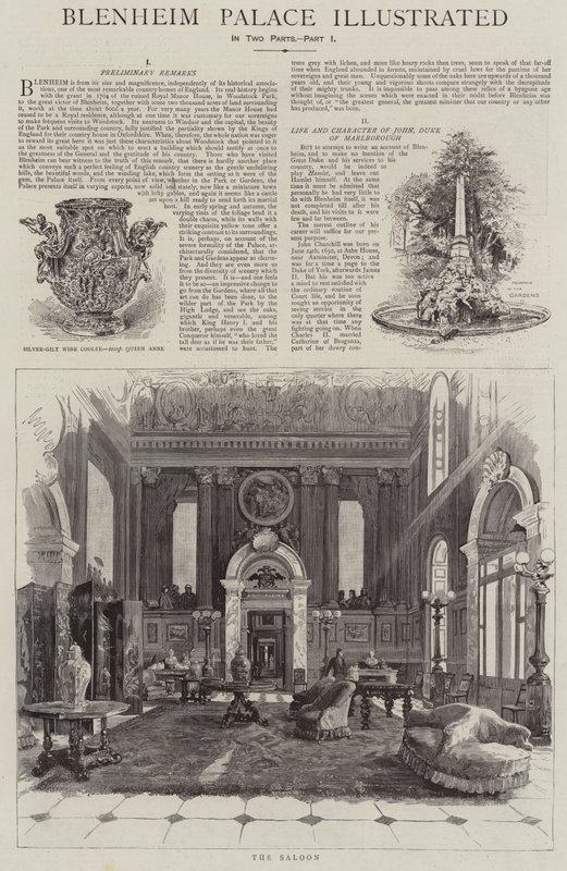 Blenheim Palace illustrato da Henry Edward Tidmarsh
