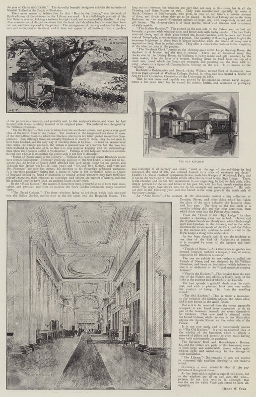 Blenheim Palace illustrato da Henry Edward Tidmarsh
