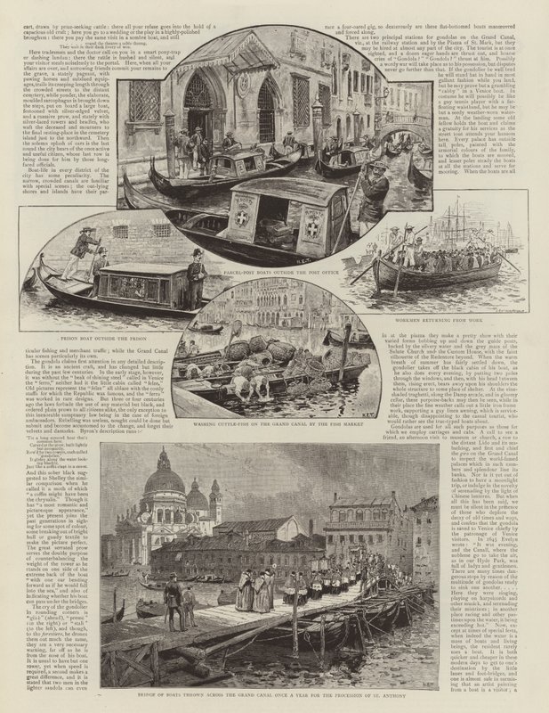 Barche di Venezia da Henry Edward Tidmarsh