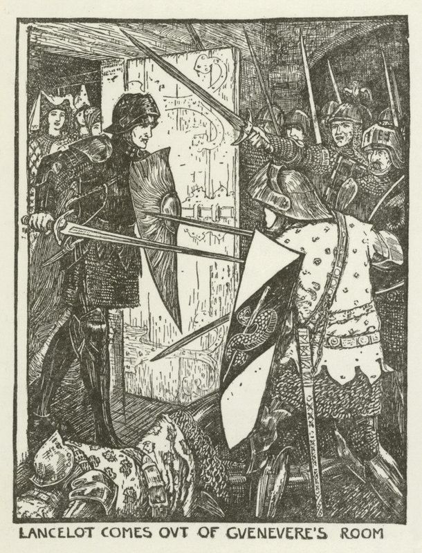 Lancillotto esce dalla stanza di Ginevra da Henry Justice Ford