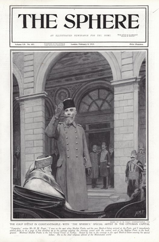 Colpo di Stato a Costantinopoli, Turchia, 1913 da Henry Marriott Paget