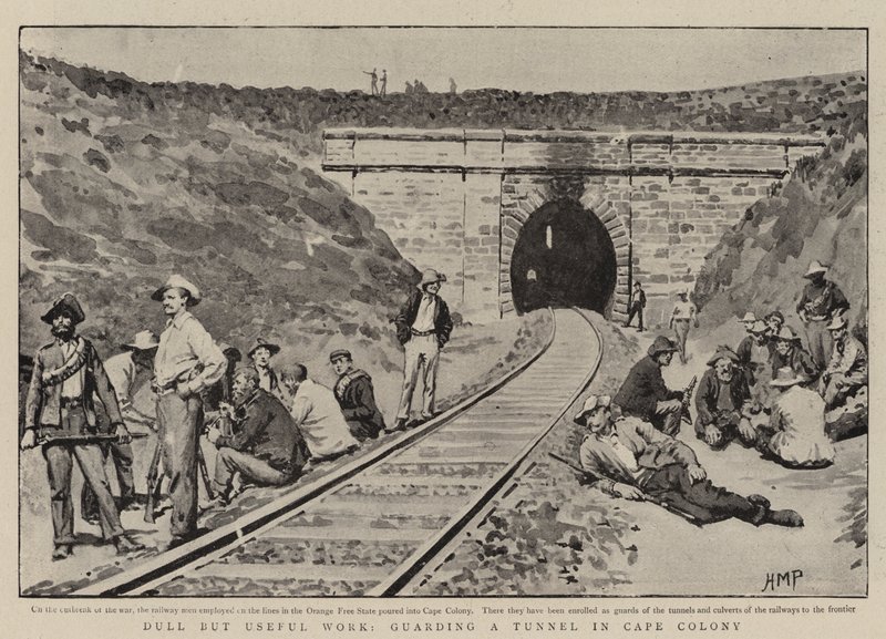 Lavoro noioso ma utile, guardia a un tunnel nella Colonia del Capo da Henry Marriott Paget